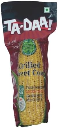 TA-DAA Grilled Sweet Corn - Ready-to-Eat Single Cob In - Tastes Yummy & Natural Sweetness - Rich in Fibre & Anti-Oxidants - No Preservatives & No Additives - 275 grams