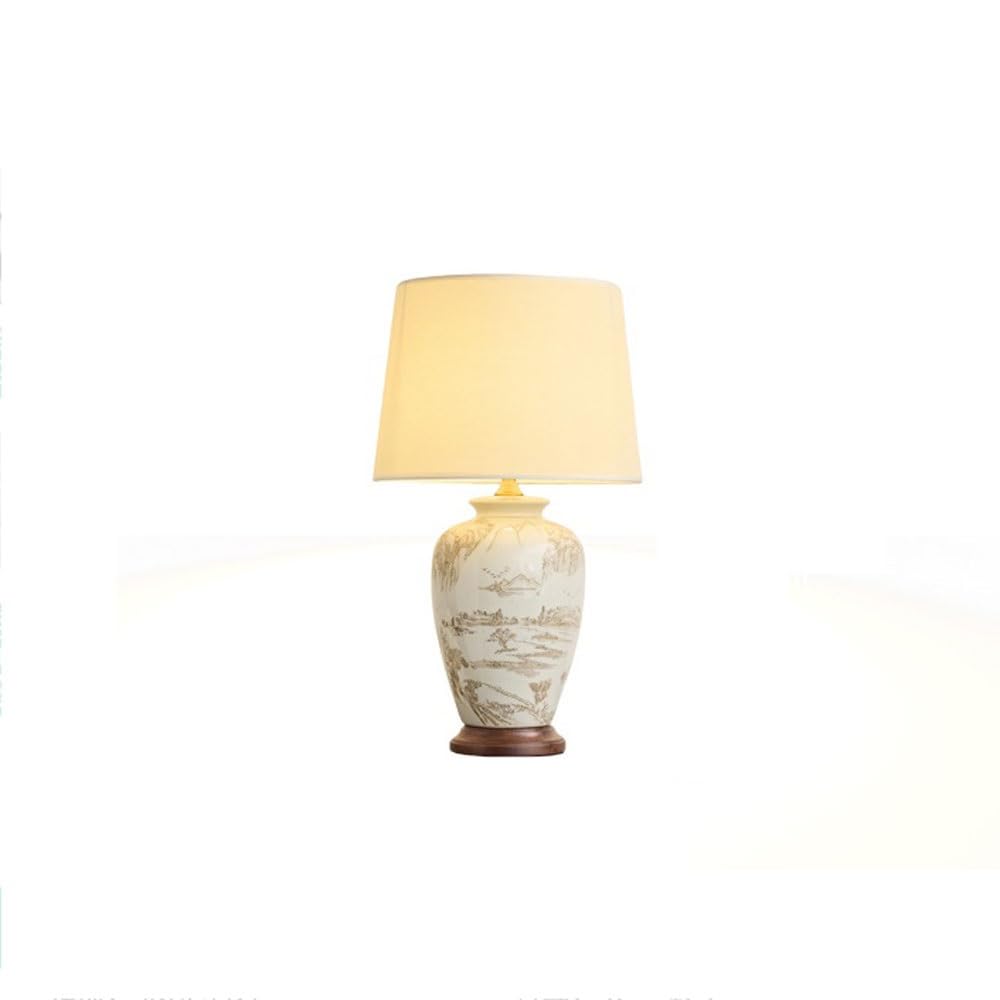 Zeng25liangOu-12 Bedside Lamps Desk Lamp Sitting Room Warm Atmosphere Creative Aesthetics Bedroom Bedside(Medium)