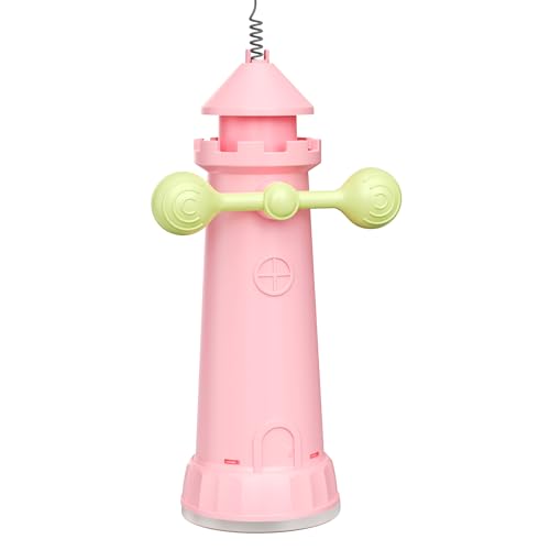 Amz hula Strong Suction Cup Cat Spring Toy 2 Modes Detachable Interactive Cat Wand Teaser Indoor Kitty Toy for Boredom Relief Exercise Cat Fishing Wand Replacement (Pink)