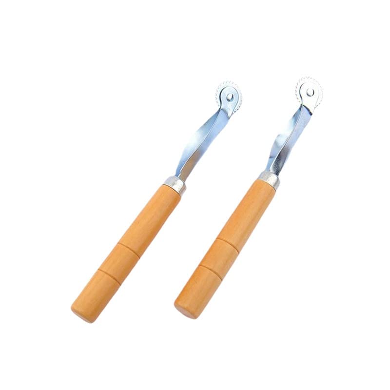Rotary Cutter Wheel Tool Patchwork Roller Wheel Round Blade Knife Cloth Fabric Leather Craft Cutter DIY Sew Tool - (Color: Light yellow)