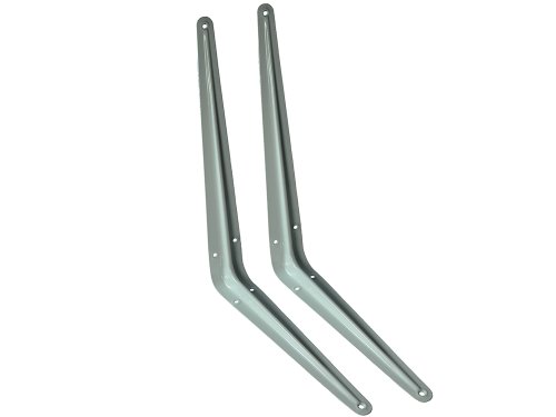 Support étagère blanc robuste 254x25,4 cm en acier de qualité supérieure pour charge lourde - 2