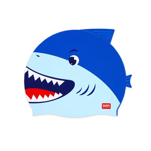 Legami - Cuffia Nuoto, Cuffia Piscina Bambino, Bambini 4-10 Anni, Facile da Indossare, in Silicone, Swimming Cap, Ottima...