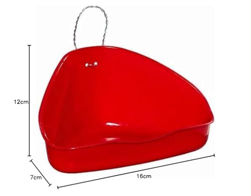 TRIXIE Ecktoilette für Nager - recycelt - diverse Farben - zufällige Auswahl - L 16 x H 7 x T 12/12 cm - 6254