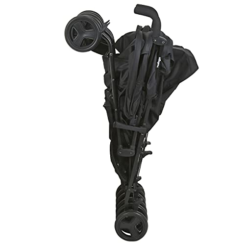 Carrinho De Bebe Para Gemeos Burigotto Twingo Black Preto, Burigotto