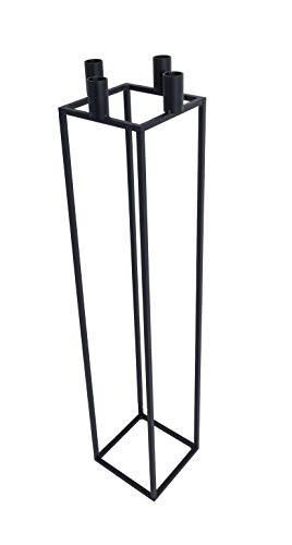 tradeNX NX® Design Kerzenständer Kubus Cube schwarz (78 cm) Cover