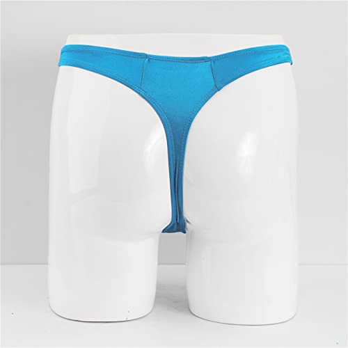 Calcinha masculina simples moda casual sexy mini tanga calcinha T de seda gelo para homens roupa ínt