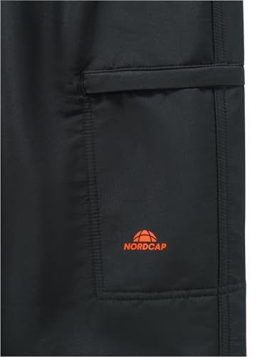 NORDCAP Damen Thermohose, Funktionelle Sporthose in Anthrazit, Wasserabweisende, atmungsaktive Wanderhose, Lange Freizeithose, Gr. 38