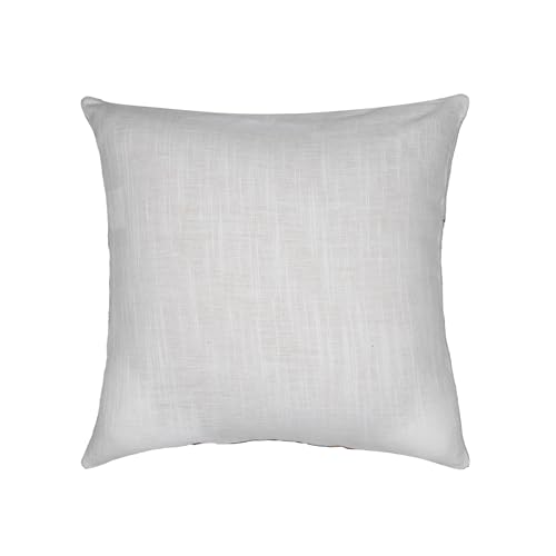 Image of Wakefit Designer Cushion Cover | 16x16 inch | Heavy Embroidery | Premium Cotton Fabric on Front & Back | Pack of 1 | Abstract Aura