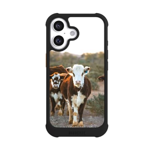 Coque iPhone 16 agriculture MagSafe NIVOmax noire pour la vie à la ferme