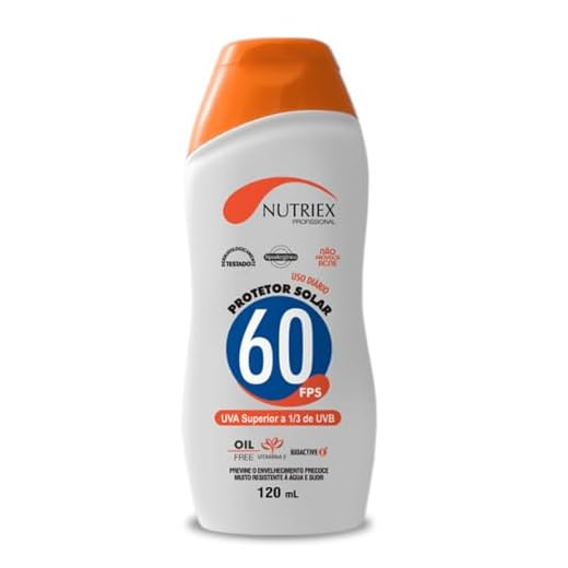 Protetor Solar Profissional FPS 60 1/3 UVA 120 ml-NUTRIEX-60962
