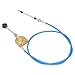 Manual Throttle Control Cable for Excavator Immediate Response Rustproof Stainless Steel PU Tube Easy Install 5m 16.4ft for Mixer Truck Industrial Use
