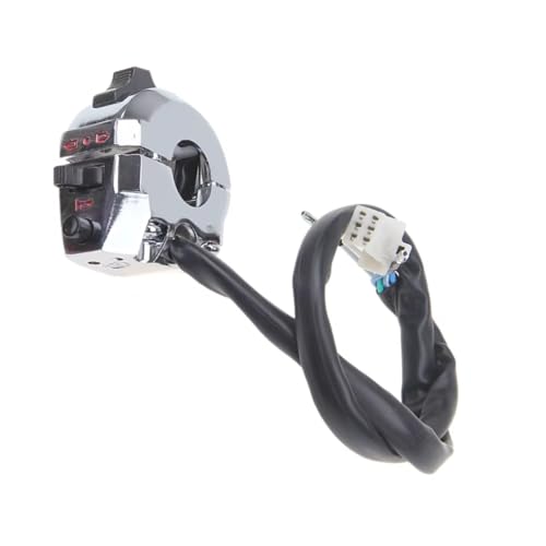 Interrupteur de guidon moto universel bouton de klaxon clignotant et feu antibrouillard