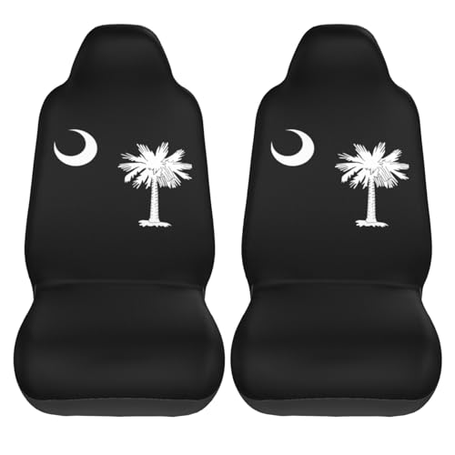 Fundas para Asientos De Coche Palmitos De Southolina Duradero Funda para Asiento Coches Elasticidad Fundas Asientos Coche Juego De 2 para SUV Furgonetas Regalo