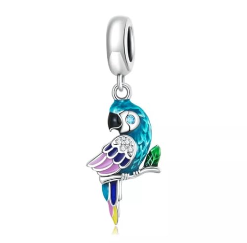 Charm de loro para pulseras de plata perfecto para tus looks de verano y diario