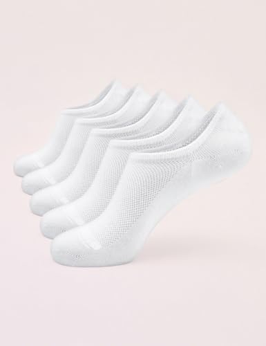 Men’s No-Show Socks Low-Cut Invisible Anti-Slip Cotton Ankle Short Sock with Non Slip Grips for Sneakers Loafers Casual Shoes