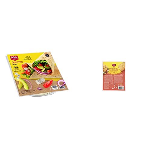 Schär Wraps glutenfrei 160g, 6er Pack & Focaccia mit Rosmarin glutenfrei 200g, 5er Pack
