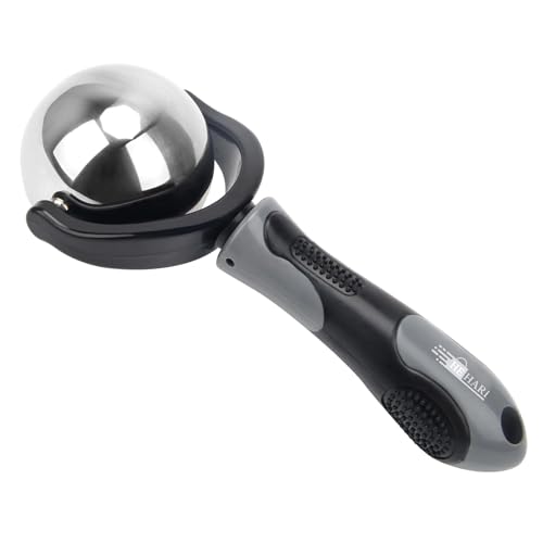 HEHARI 2 in 1 Cold and Hot Roller Massage Ball, Iced Massage Roller Ball with Handle, Portable Fitness Ice Roller Ball Great Tool for Back/Neck Pain, Muscles Recovery and Inflammation (Black)