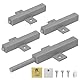 Push to Open Türöffner Jiayi 4 Stück Schwer Hochleistung Push Open Magnet Drucktüröffner Schrank Leistungsstark 48 N Feder Freigabe Fangen für Groß Kleiderschrank Kleiderschrank Grau