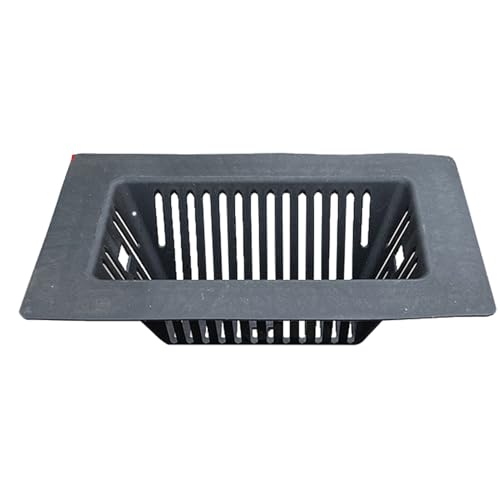 GOCHUSX Drain Cover Sewer Grate, Rectangular Catch Basin Drain Filter, Sewer Grate Outdoor Drain Cover for Garden, Lawns, Landscaping Patio Sidewalks(Black-5PCS)