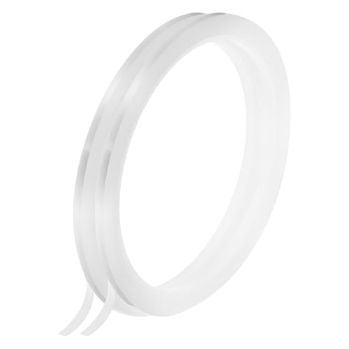 Image of uxcell Clear Heat Tape, 2 Rolls 3mmx33m 108ft High Temperature Heat Resistant Tape for Sublimation,Heat Vinyl Press,Heat Transfer, Circuit Board, No Residue