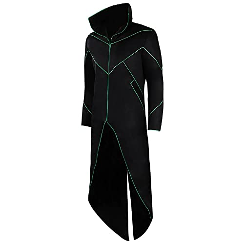 Mens The Hedgehog 2 Doctor Robotnik Cosplay Party Costume Outerwear Genuine Cowhide Leather Trench Coat2