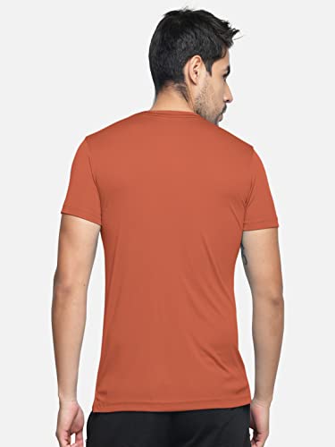 Image of BULLMER Solid Cotton Blended Half Sleeve Round Neck Tshirt for Men