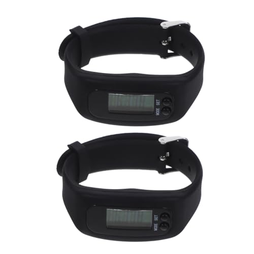 SUPVOX 2pezzi Orologio Fitness Tracker in Silicone Contapassi Per Camminare e Per Donne e Ragazzo