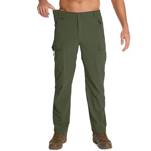 Mens Hiking Pants Convertible Lightweight Quick Dry Fishing Safari Camping Travel boy Scout Pants