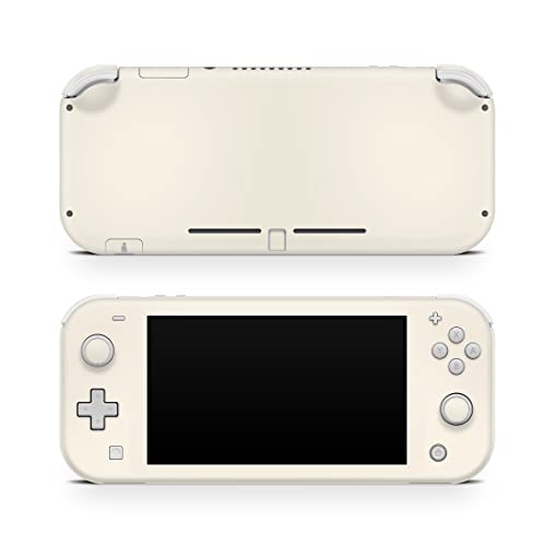 Autocollant vinyle marron crème beige pour Nintendo Switch Lite, skin couleur unie mat