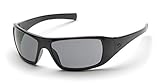 Pyramex Safety Goliath Safety Eyewear, Black Frame, Gray Lens (SB5620D)