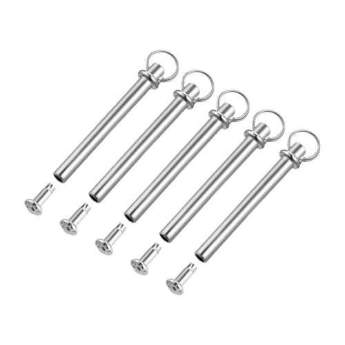 Ciieeo 5juegos Kit De Reparación Para Abanicos Plegables Pasadores De Eje Metálicos De Inoxidable y Tuercas Accesorios Resistentes Para Arreglar Ventiladores De Mano Incluye Remaches Dura