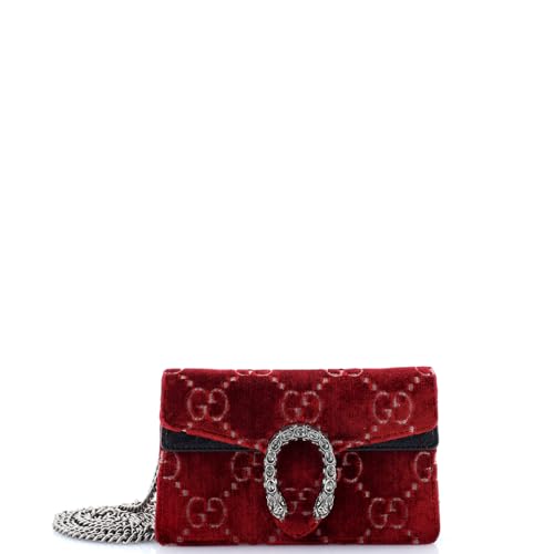 Gucci, Pre-Loved Dionysus Bag GG Velvet Super Mini, Red