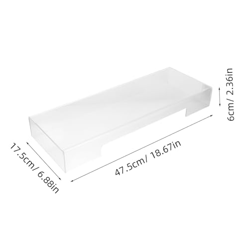 Protector de teclado acrílico para mantener tu escritorio y PC impecables 3
