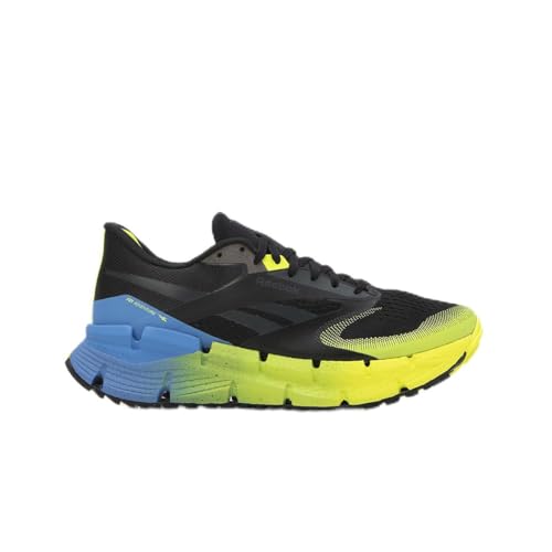 Tomaia in tessuto Reebok Floatzig Adventure 1 Sneaker Uomo, Nero Blu Cinetico Lime Digitale, 45 EU