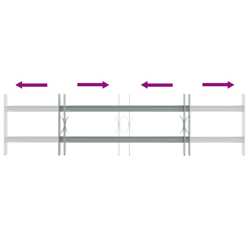 VidaXL - Raambeveiliging - verstelbaar - met - 2