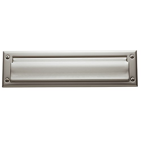 Baldwin Estate 0012.150 Letter Box Plate in Satin Nickel, 13" x 3.625"