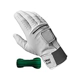 Guantes de golf de práctica, guantes de golf de cuero, estabilizador de muñeca de golf, retenedor de guantes de golf 2 en 1, herramienta de práctica de golf para profesionales, principiantes,
