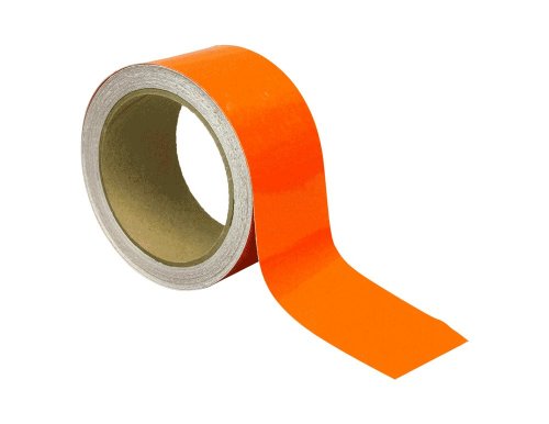 INCOM Manufacturing: RST105 Engineer Grade High Visibility Reflective Adhesive Tape, 2 inch x 30 ft., Orange – indoor / outdoor on railings, trailers, post
