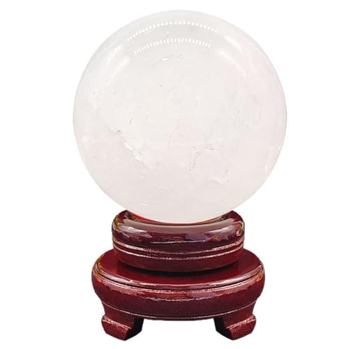 Decor Feng Shui salon avec cette boule de cristal blanche polie