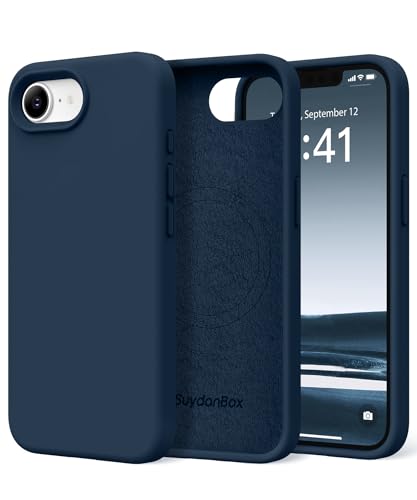 Image of Magnetic for iPhone 17e /iPhone 16e Case, Compatible with MagSafe, [Soft Anti-Scratch Microfiber Lining] Slim Silicone Shockproof Protective Phone Case for iPhone 17e /16e 6.1 inch, Cobalt Blue