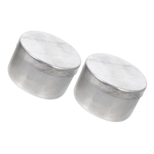 PRETYZOOM Practical Soil Sample Storage Box Aluminum Weighing Jars Tins for Labs