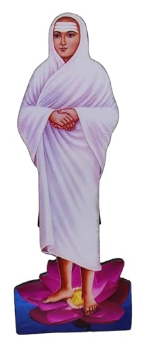 Vils Saint Shri Vallalar/Ramalinga Swamigal/Ramalinga Adigal Divine Holy Blessing Wall Mount/Table Top Photo Frame Cutout with Back Stand for Pooja/Gift ((2 inch X 6 inch) Small)