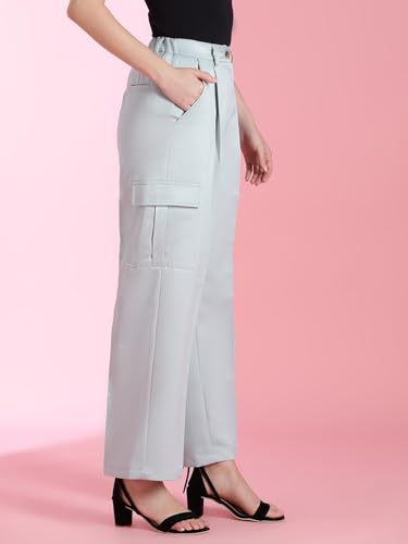 Image of KOTTY Women's High Rise Relaxed || Straight || Joggers Fit Cargo's for Pants || Trousers