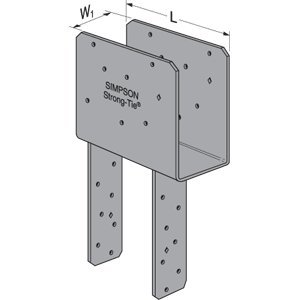 Simpson Strong-Tie ECCQ5-6SDS2.5 ECCQ End Column Cap for 5-1/8 in. Beam, 6X Post, with Strong-Drive SDS Screws
