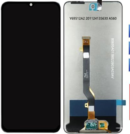 Back view of the Infinix Note 10 Pro LCD screen replacement showing flex cable