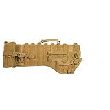 FOX OUTDOOR PRODUCTS 29' x 10' Soft Gun Case with Padded Foam Interior, Removable Shoulder Strap, MOLLE Webbing, D-Rings – Coyote