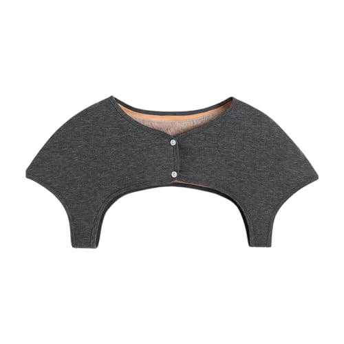 Amagogo Calentador térmico de hombros para invierno, envoltura más cálida para hombros, cuello falso, protector de hombro, almohadilla cálida para hombros, L