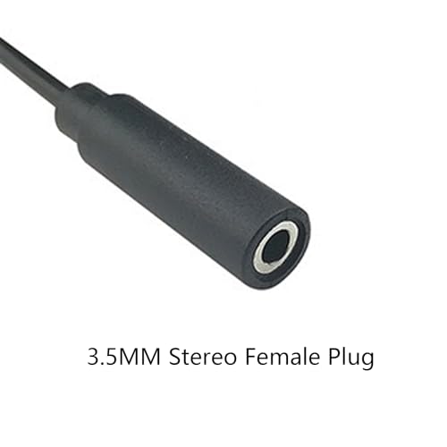 2PCS 0.3M 3.5mm Female to Bare Wire Cable miniatura 2