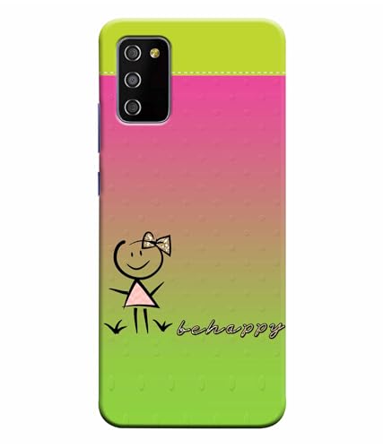 Image of Be Happy Printed Hard Back Case Cover Compatible for Samsung Galaxy M11 / Samsung Galaxy A11 (Multicolor) - D1664