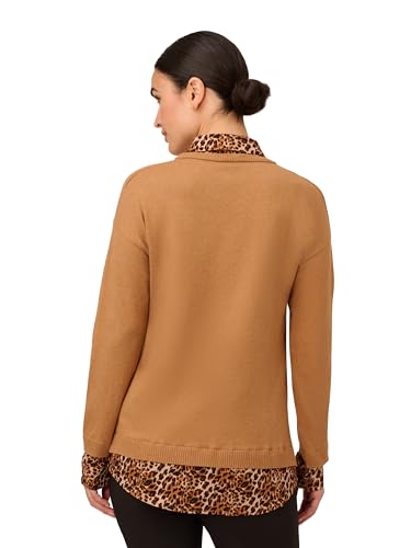 Adrianna Papell Women's Printed Woven Collar Twofer3